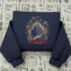 Sudadera "Astarion aprueba" de Baldur's Gate 3, sudadera con capucha bordada de BG3, suéter de vampiro de Infernal Scars, GIF personalizado para gamers