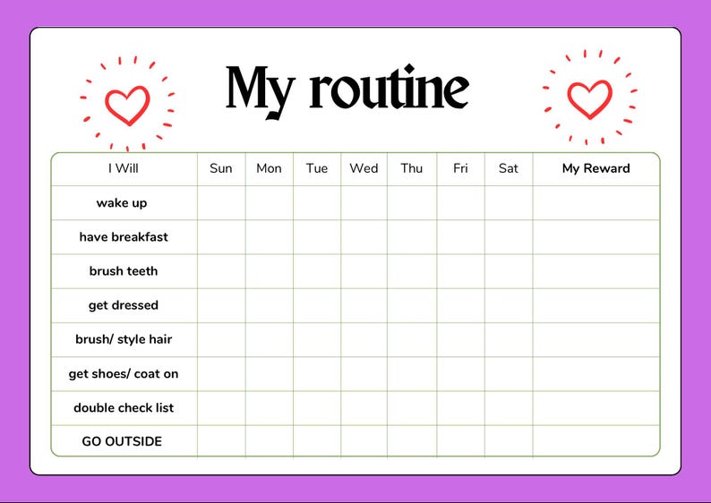 My Daily Routine - Etsy