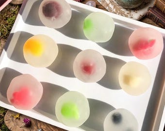 Fruity Mochi Cloud Stress Ball,Cute Dessert Squishy Toy,Soft Squeeze Ball for Anxiety Relief,Colorful Pastel Desk Decor,Kawaii Food Fidget