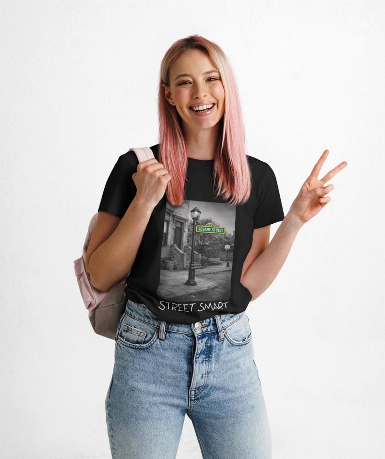 Sesame Street Adult Tee | Street Smart Shirt | PBS T-shirt image 1