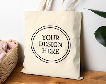 Custom Canvas Tote Bag, Personalized Canvas Bag, Photo Totebag Gift, Custom Design Tote, Personalized Gift for Her, Custom Photo Bag Gift