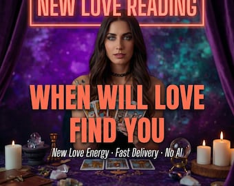 New Love Reading Same Hour, When Will Love Find You, Future Partner Tarot, Next Relationship Psychic Reading, Love Prediction No AI PDF