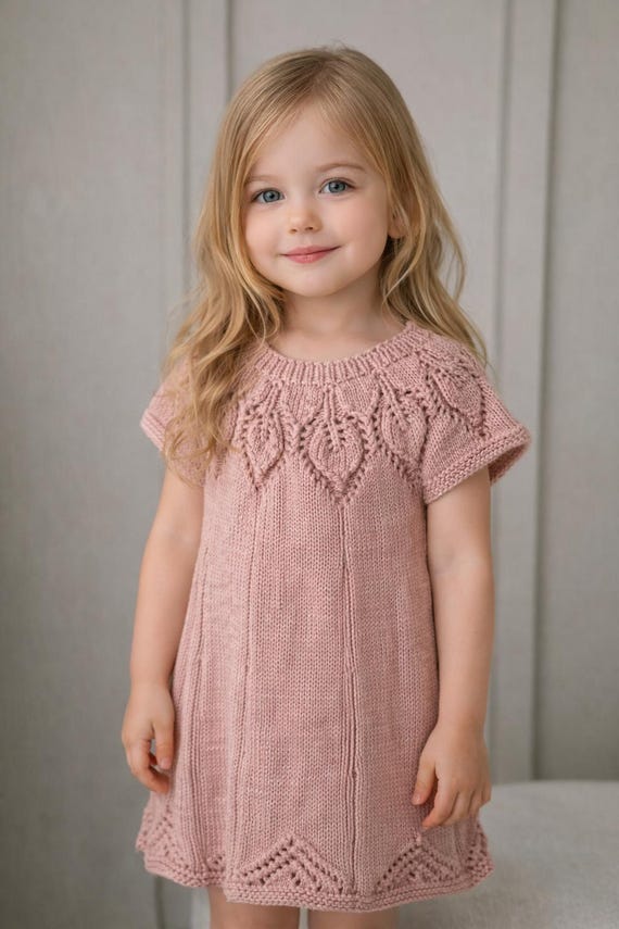 soft cotton knit dress Handmade Toddler | Pink | Ready to Ship Inexpensive Strapless Homecoming Dresses