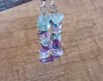 Fluorite Dangle Earrings
