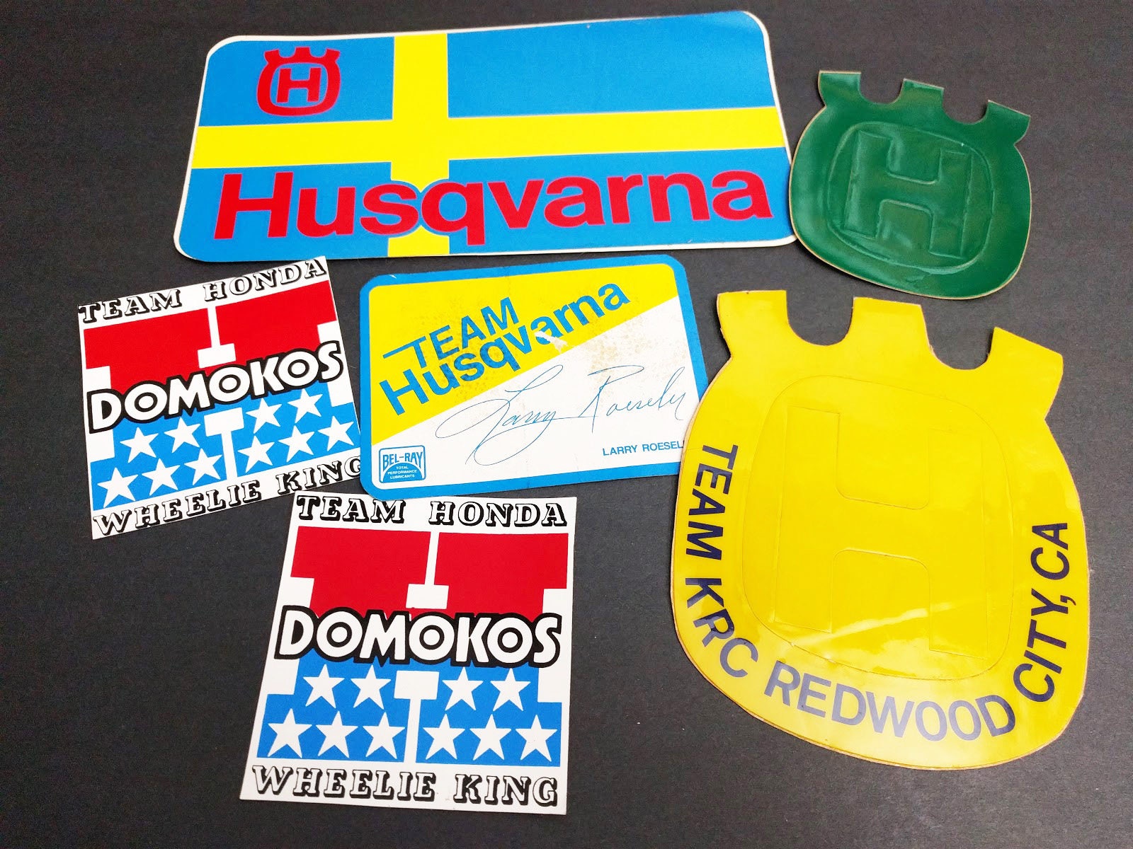 Vintage Husqvarna Motocross MX Sticker Decals Motorcycle Team Etsy