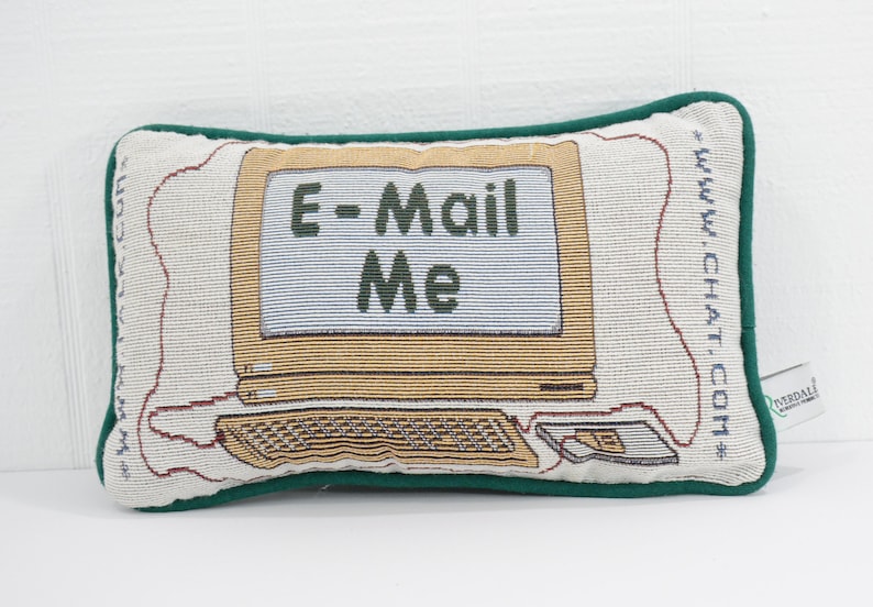 Original Hipster Pillow Email Me Desktop Computer Decorative Etsy