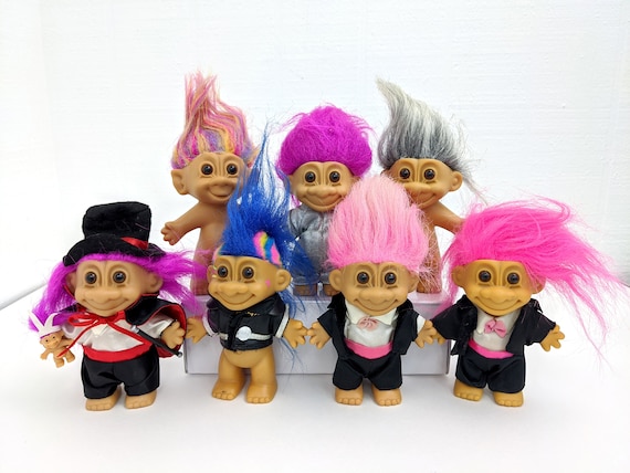 vintage russ troll dolls