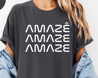 Comfort Colors® Amaze Amaze Amaze Shirt, Project Hail Mary Rocky Inspired Sci Fi Men T-Shirt, Space Shirt, Space Travel Alien, Space Travel
