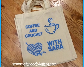 Coffee And Crochet Tote Bag