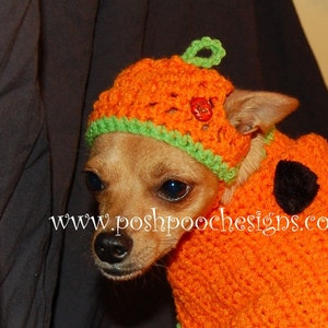 Instant Download Crochet Patterns Pumpkin Hat for Dogs 3 sizes S-L image 3
