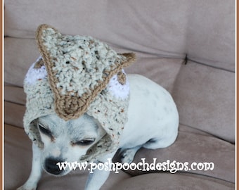 Owl Dog Snood Instant Download Crochet Pattern # Sizes