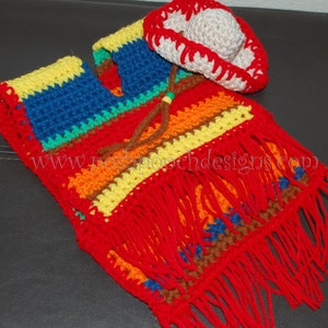 Instant Download Crochet pattern Dog Sombrero and Poncho set Cinco De Mayo 画像 4