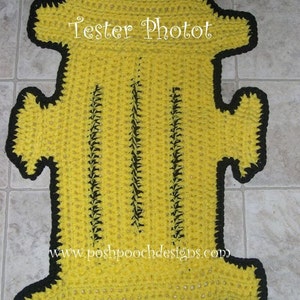 Instant Download Crochet Pattern Fire Hydrant Dog Rug Pet mat Dog Blanket , Wall Decor image 3