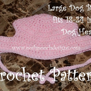 Instant Download Crochet Pattern Bundle Dog Beanies Small, Medium and Large Sizes image 3