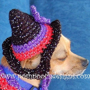 Instant Download Crochet Pattern Witchy Poo Dog Sweater and hat Set image 4