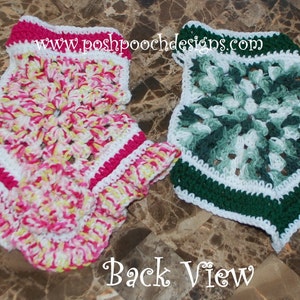 Instant Download Crochet Pattern Summer Dog Sweater Vest Small Dog Sweater image 4