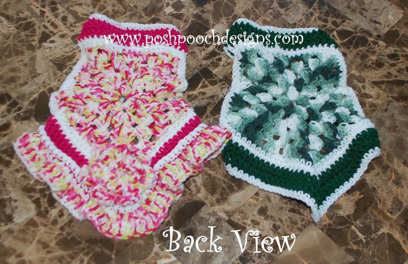 Instant Download Crochet Pattern Summer Dog Sweater Vest Small Dog Sweater image 4