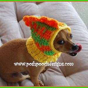 Dinosaur Dog Snood Instant Download Crochet Pattern 3 sizes