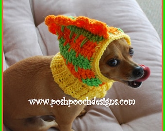 Dinosaur Dog Snood Instant Download Crochet Pattern 3 sizes