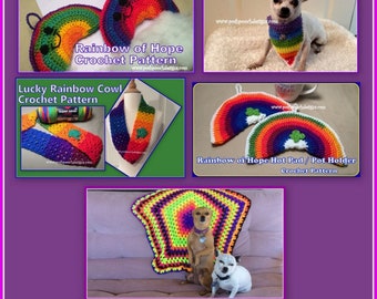 Rainbow Crochet Pattern E Book - Instant Download PDF File