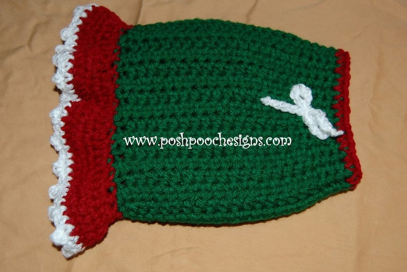 Instant Download Crochet Pattern Christmas Sweater Dog Dress Etsy