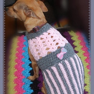 Instant Download Crochet Pattern Pink and Grey Pleated Dog - Etsy