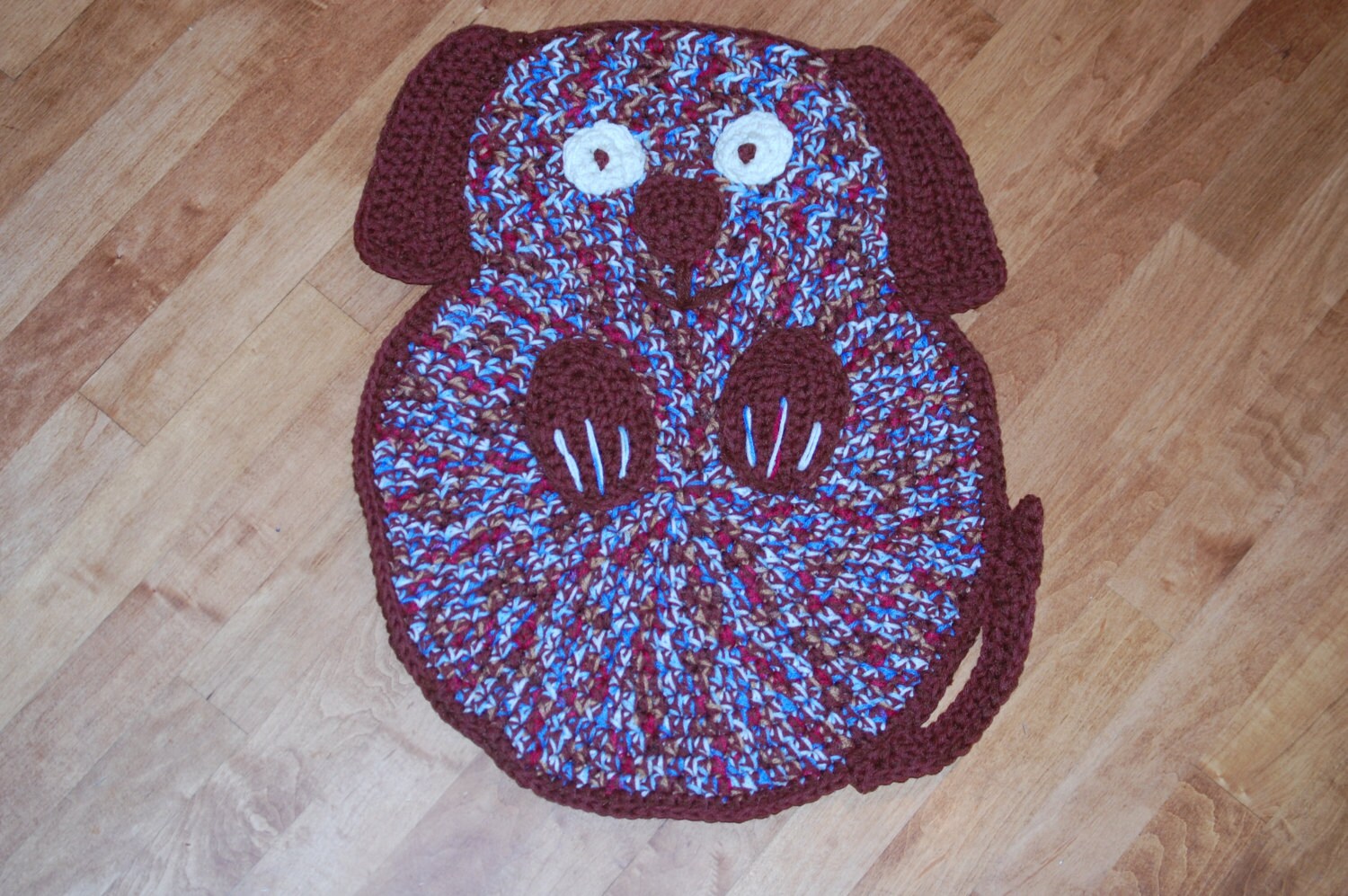 Instant Download Crochet Pattern Puppy Dog Rug pet Mat Etsy