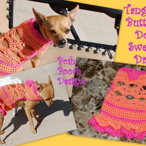 Instant Download Crochet Pattern Christmas Sweater Dog Dress Etsy