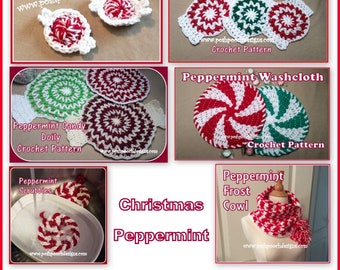 Christmas Peppermint  Crochet Pattern E Book - Instant Download PDF File