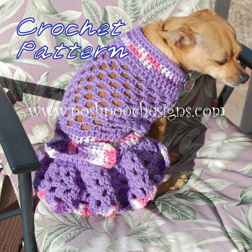 Instant Download Crochet Pattern Christmas Sweater Dog Dress Etsy