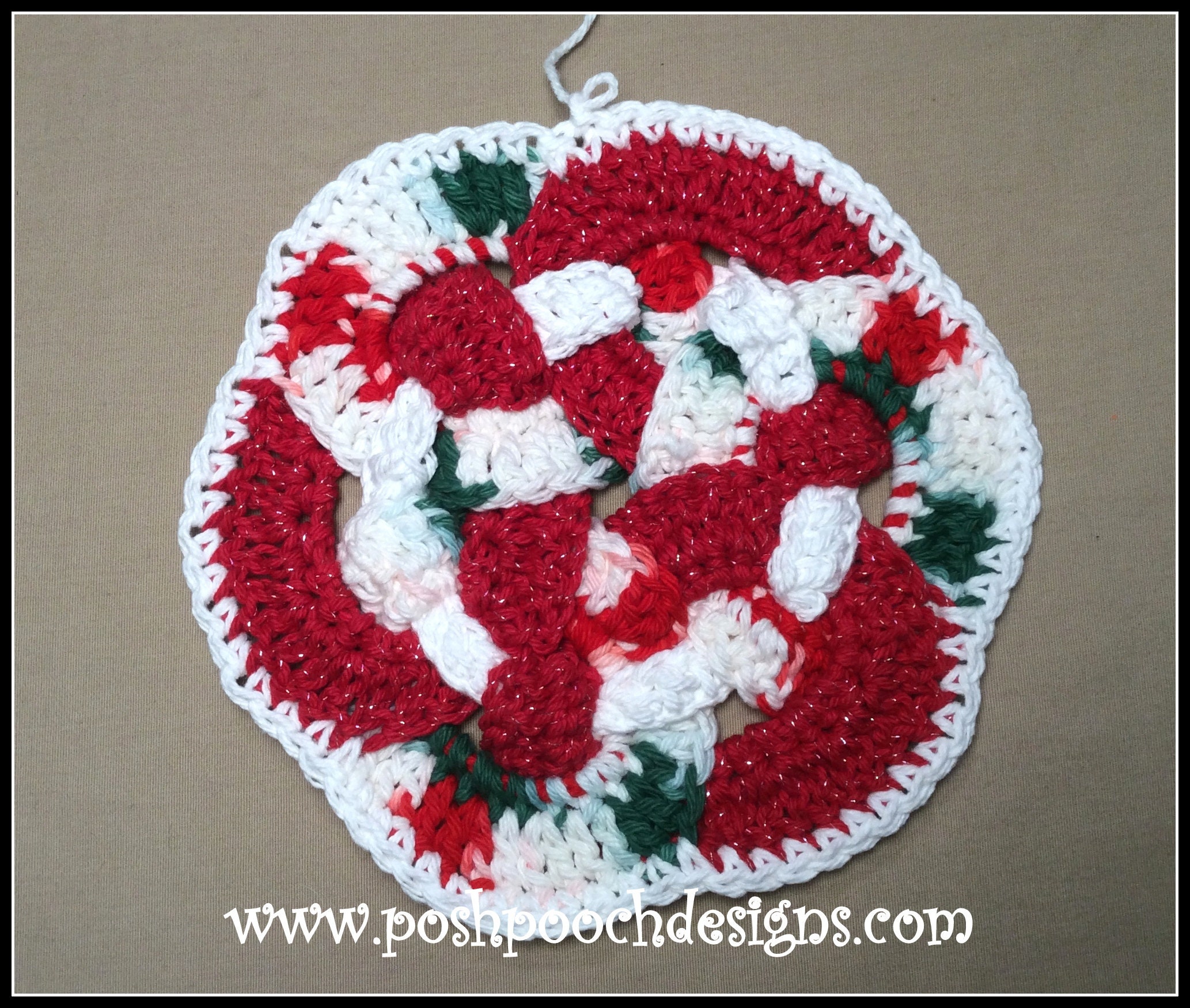 Christmas Hot Pad/ Pot Holder Crochet Pattern E Book Instant Etsy UK