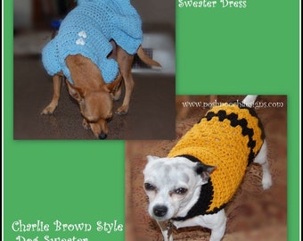 Lucy Style and Charlie Brown Style Instant Download Crochet Pattern Bundle