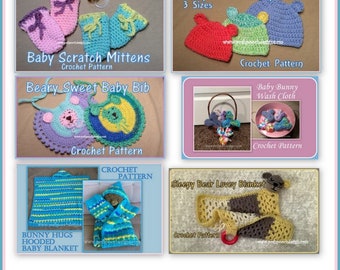 Beary Sweet Baby Crochet Pattern E Book Instant Download