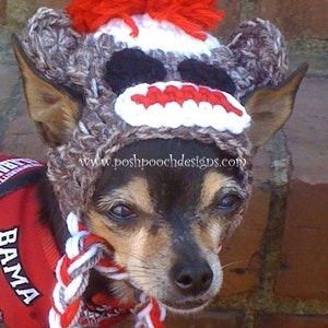 Instant Download Crochet Pattern Sock Monkey Dog Sweater and Hat Small Dog 2-20 lbs image 4