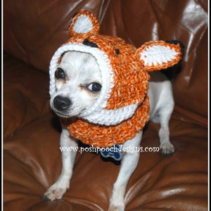 Fox Dog Snood Instant Download Crochet Pattern