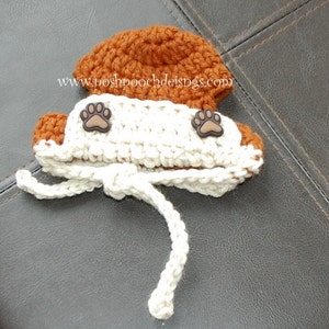 Instant Download Crochet pattern Aviator Dog Hat SmallDog image 4