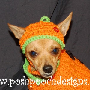 Instant Download Crochet Patterns Pumpkin Hat for Dogs 3 sizes S-L image 4