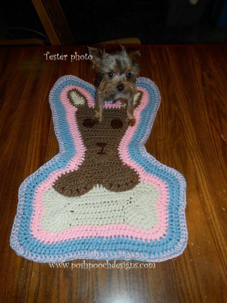Instand Download Crochet pattern Chihuahua Dog Rug Pet Mat Etsy