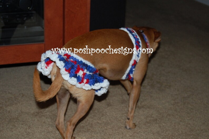 Instant Download Crochet Pattern Dog Bikini top and Ruffle Etsy