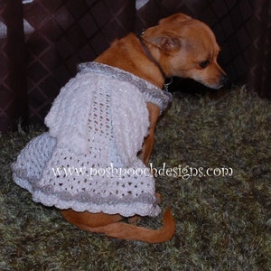 Instant Download Crochet pattern Angel Dog Costume Dog Angel Sweater image 5