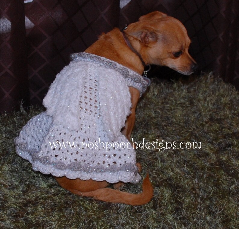 Instant Download Crochet pattern Angel Dog Costume Dog Angel Sweater image 5