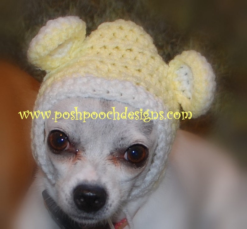 Instant Download Crochet Pattern Animal Ears Dog Hoodie Small Dog Hoody Small Dog Sweater 2-15 lbs image 4