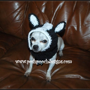 Skunk Dog Snood Instant Download Crochet Pattern