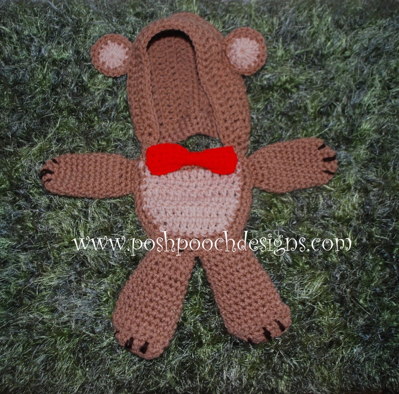Instant Download Crochet Pattern Walking Bear Dog Costume XXS-M