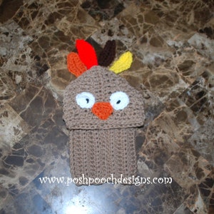 Turkey Dog Snood Instant Download Crochet Pattern For Small Dogs image 3