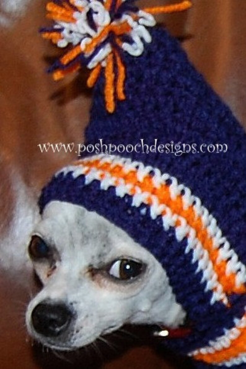 Instant Download Crochet Pattern Sports Team Dog Hoodie Small Dog Hoody 2-20 lbs image 3