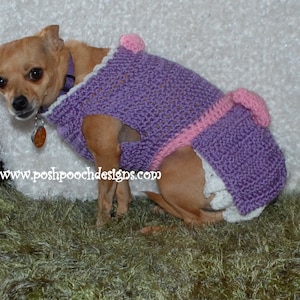 Instant Download Crochet Pattern Sofia Dog Dress Small Dog - Etsy