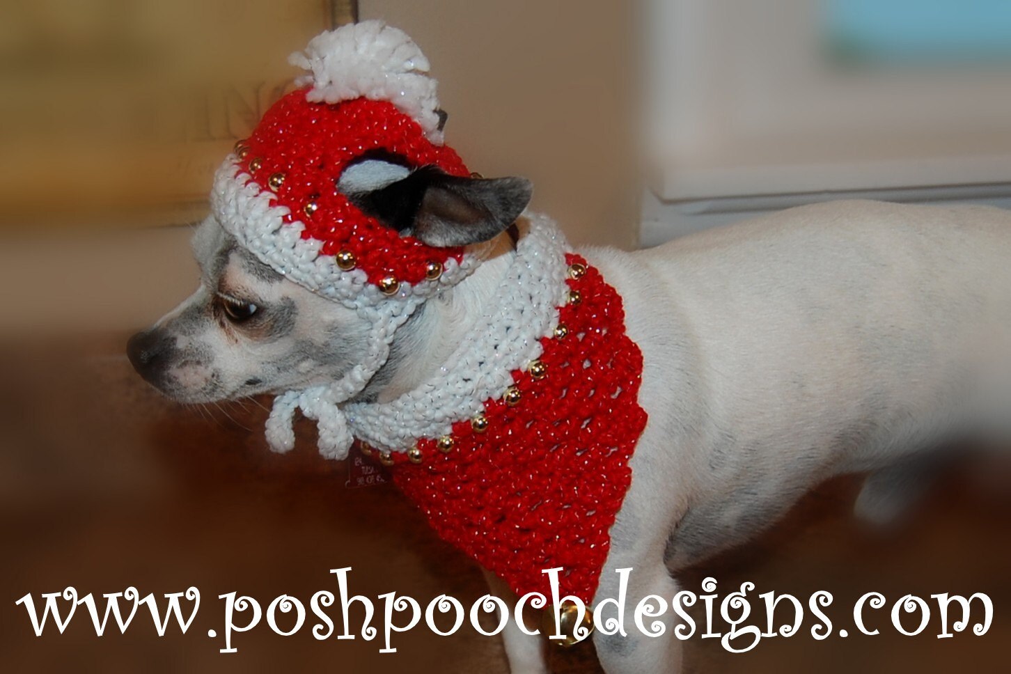 Instant Download Crochet Pattern Christmas Sparkle Dog Hat Etsy