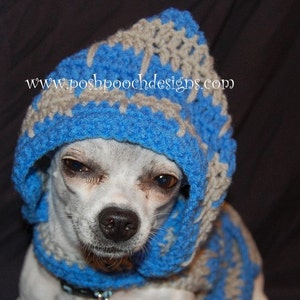 Instant Download Crochet Pattern Hooded Dog Sweater 2 color Small Dog 2-10 lbs image 2