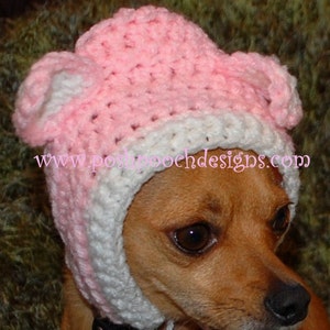 Instant Download Crochet Pattern Animal Ears Dog Hoodie Small Dog Hoody Small Dog Sweater 2-15 lbs image 5